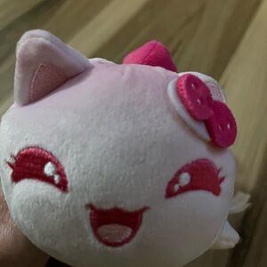 Aphmau MeeMeows Plush Strawberry Shortcake Cat Litter 3 Kitty Stuffed Animal 6”